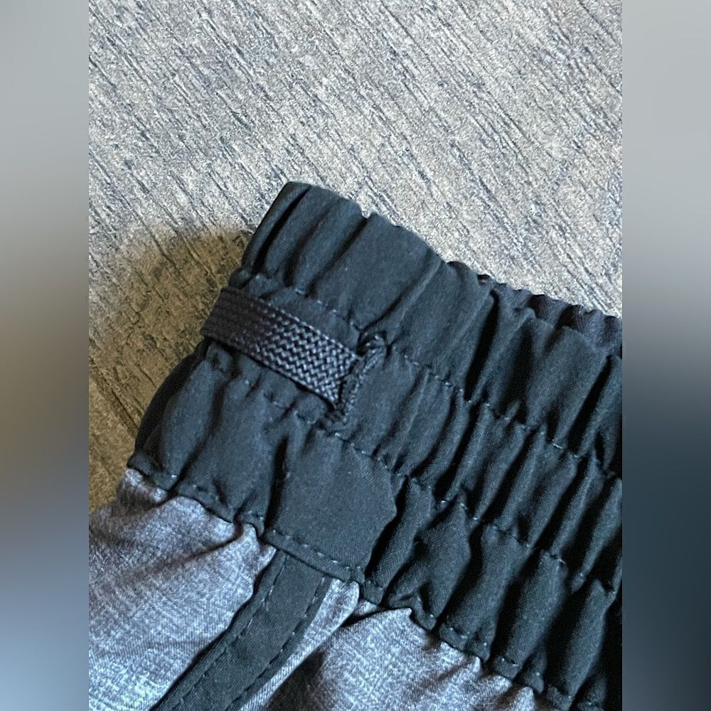 Women’s, Gray & Black, Side-Drawstring, Active/Running Shorts. Fits a XS-S. - Picture 4 of 7